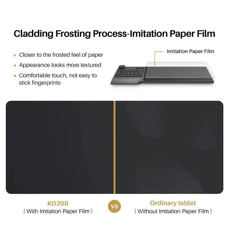 HUION Inspiroy Keydial KD200 Wireless Graphics Tablet