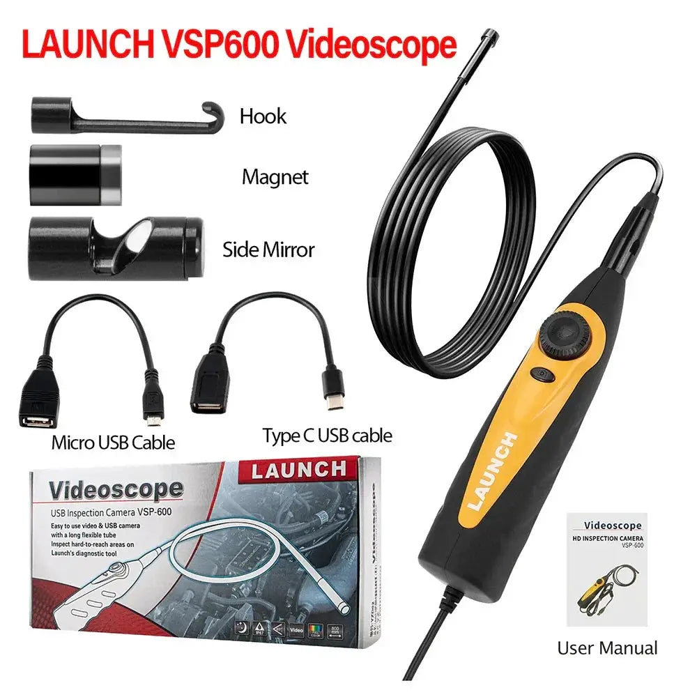 Launch VSP600 Videoscope Camera Endoscope Car Inspection
