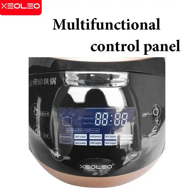 XEOLEO 5L Tapioca Cooker Pearl Warmer Pot For Milk Tea Shop
