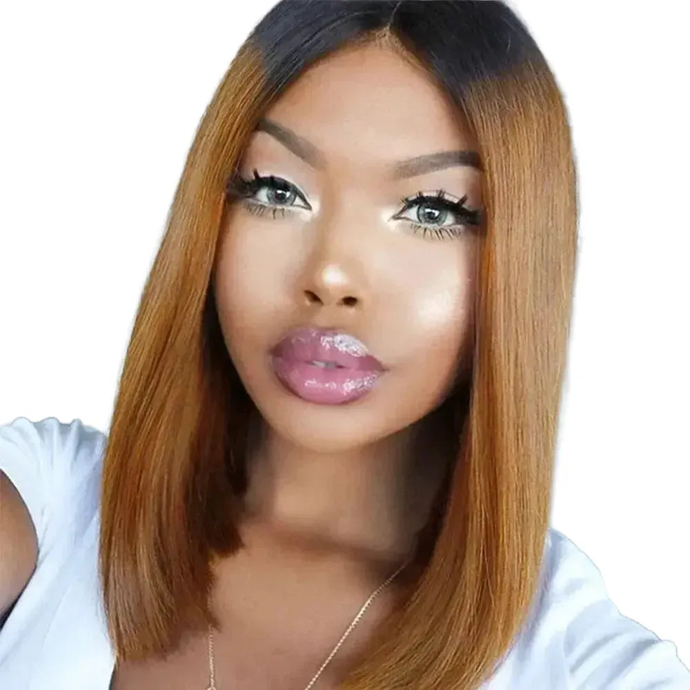 Natural Look Lace Front Wig for Everyday – T1B/30 / 250% / 12INCHES product view 1