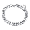 Vnox 3-11mm Chunky Miami Curb Chain Bracelet for Men