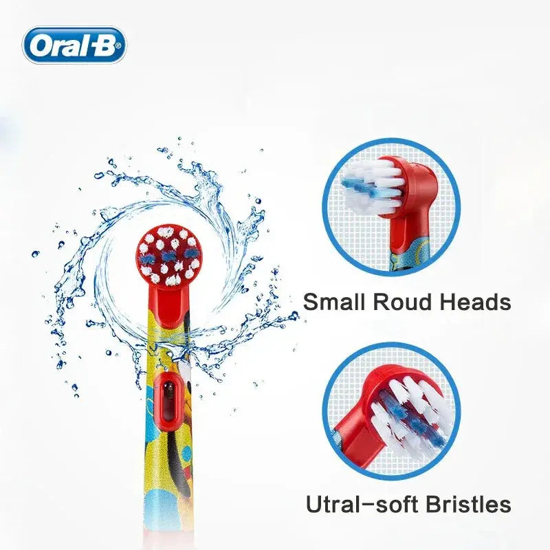 Oral B Replacement Brush Heads Cartoon For Kids Toothbrush