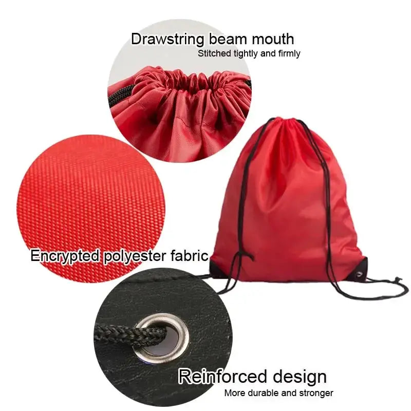 Water Resistant Helmet Storage Bag With Drawstring 47x45cm