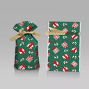 Santa Candy Bags with Snowflakes - Durable Gift Wrap