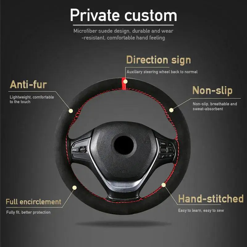 Luxurious Fur Steering Wheel Cover For Grip And Style