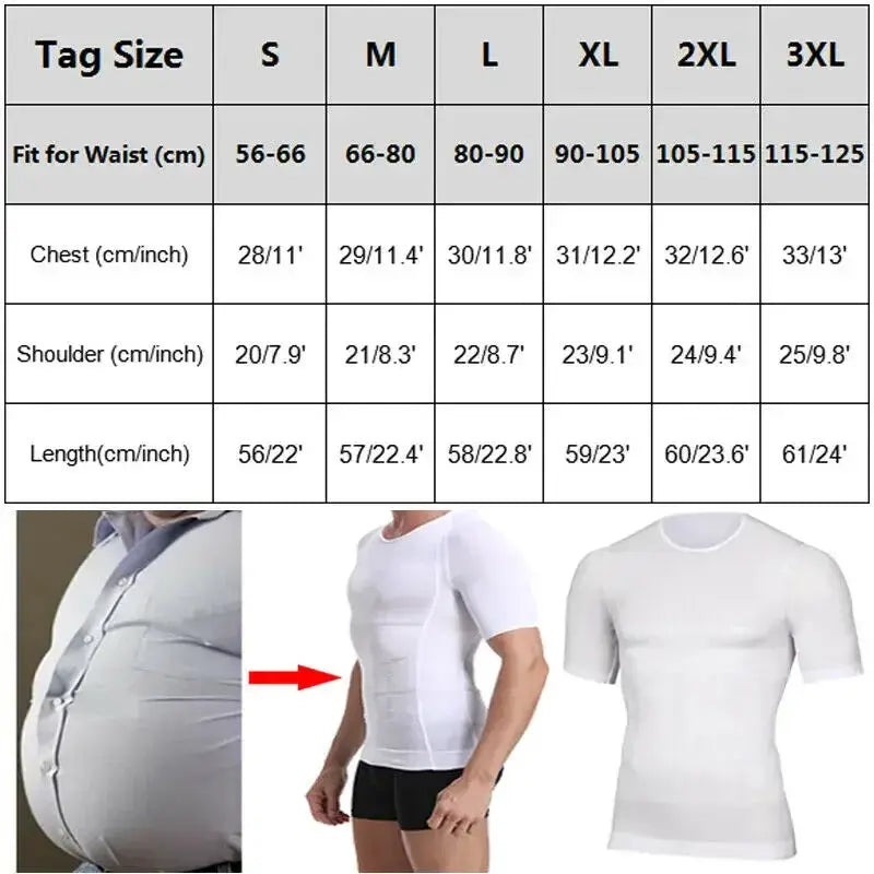 Men's Compression Posture Vest For Slimming Tummy Support