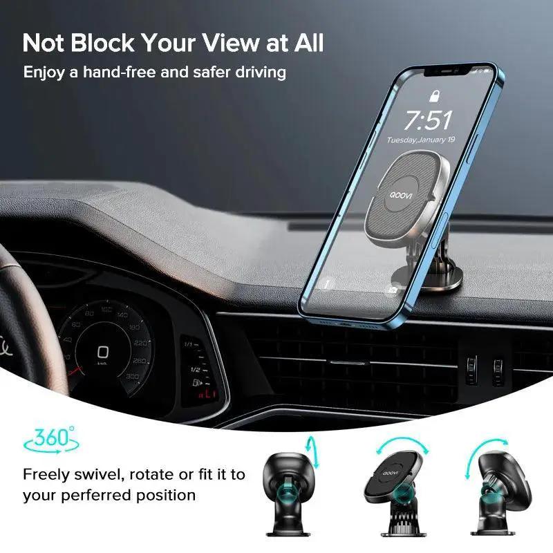 Universal Magnetic Car Phone Holder 360 Rotatable Mount