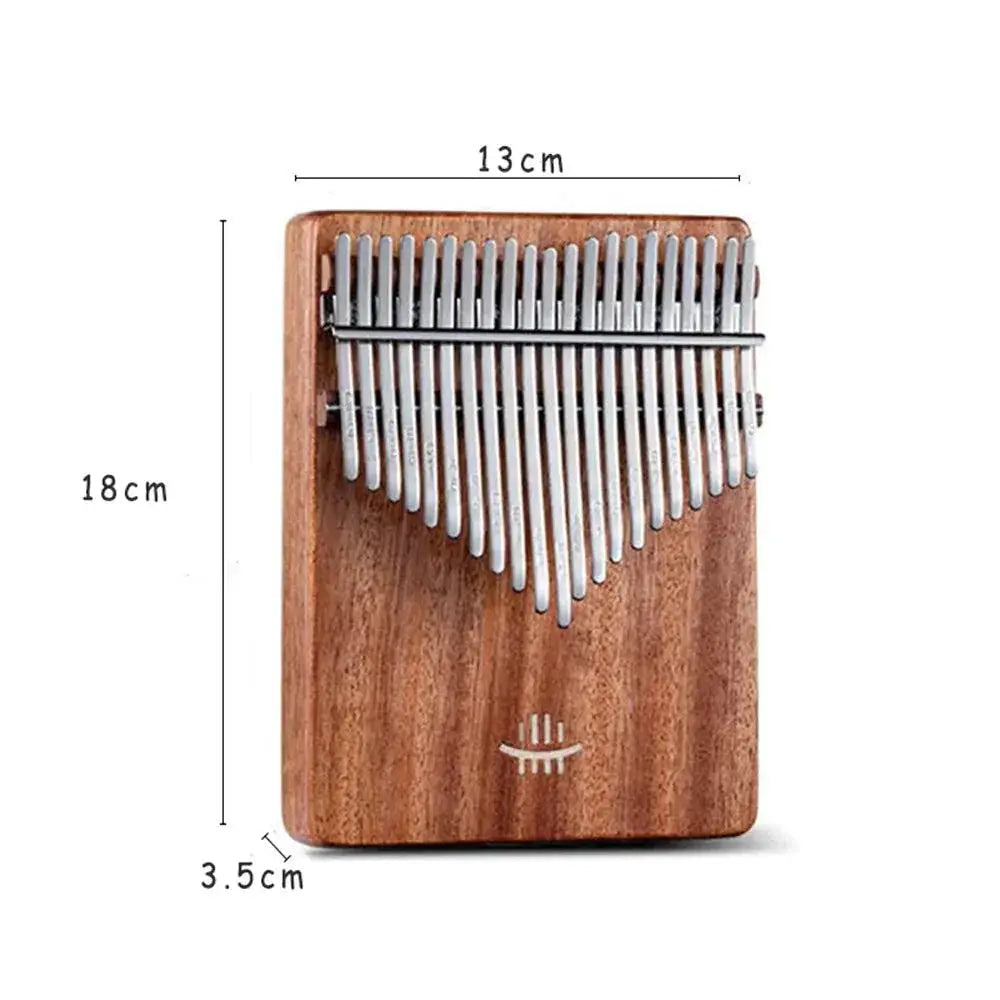 21 Or 17 Key Kalimba Acacia Walnut Curly Figure Keyboard