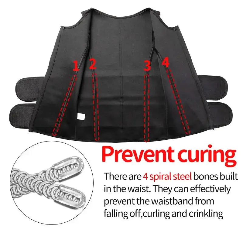 Mens Sauna Vest Fat Burning Slimming Waist Trainer