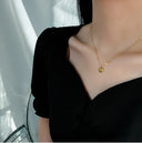 XIYANIKE 316L Stainless Steel Gold Color Love Heart Necklace