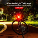 Waterproof Mini Bike Lamp Front Light White Taillight Red