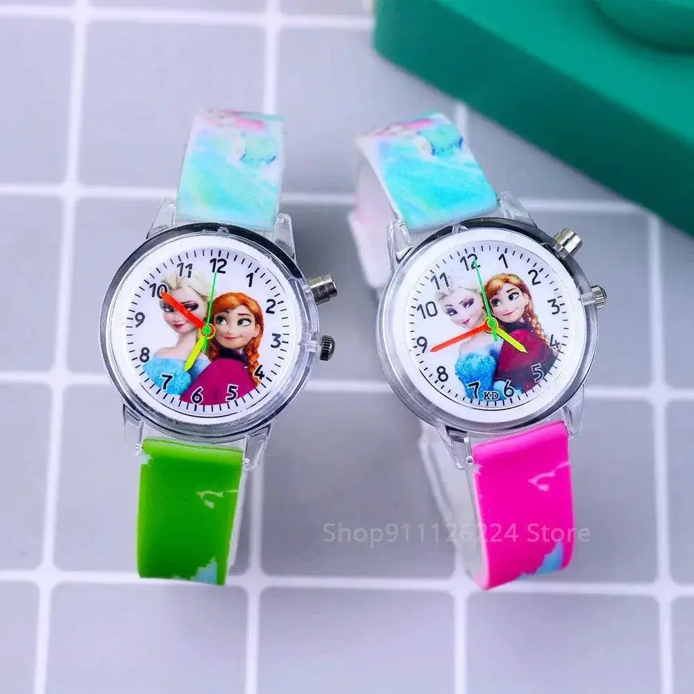 Princess Elsa Kids Watch Enchanting LED Timepiece Magic