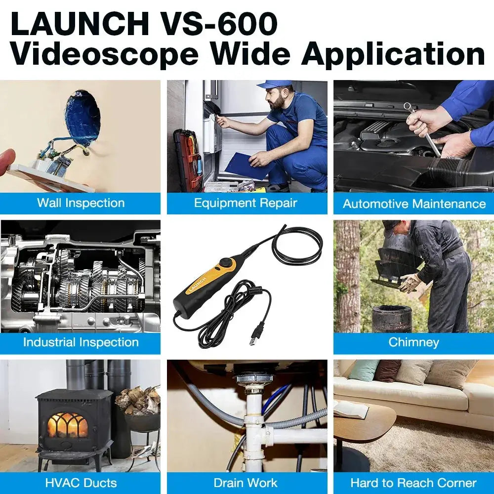 Launch VSP600 Videoscope Camera Endoscope Car Inspection