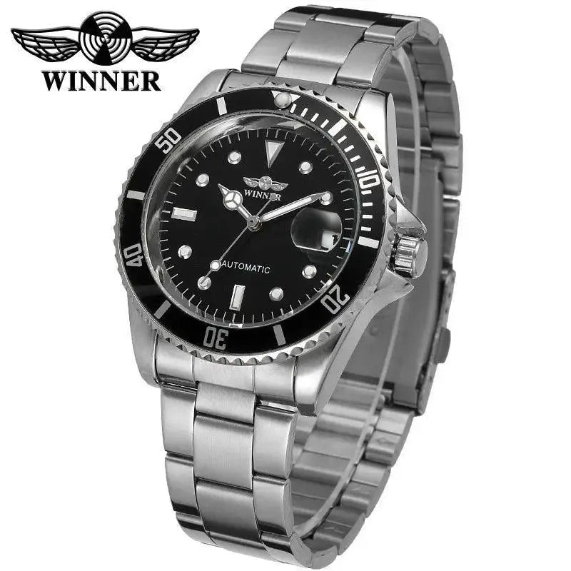 Elegant Stainless Steel Mens Automatic Watch For Formal Wear