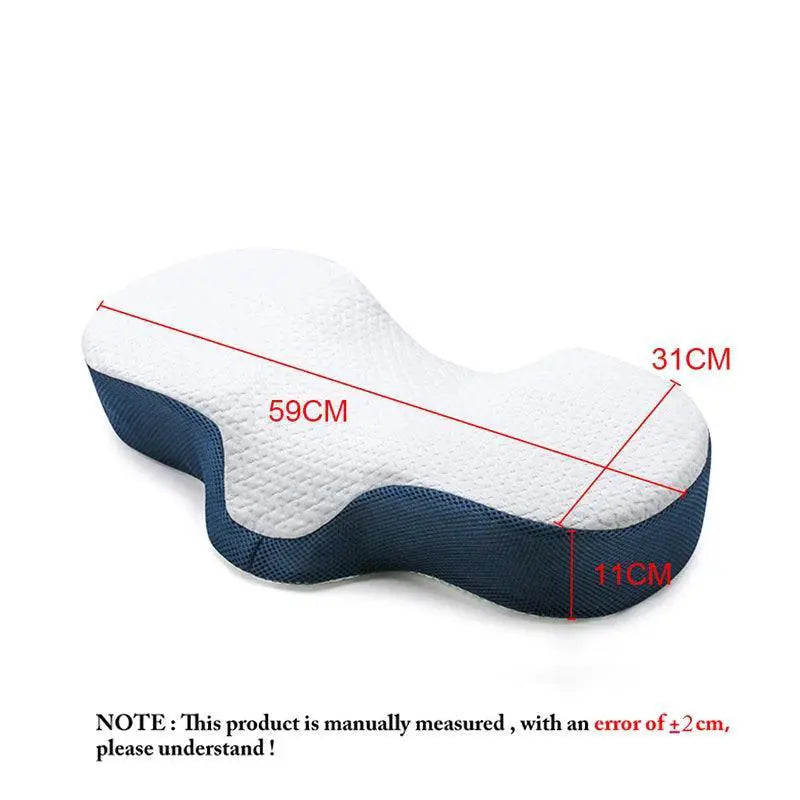 Memory Foam Neck Pillow Bow Shape Support for Bedding