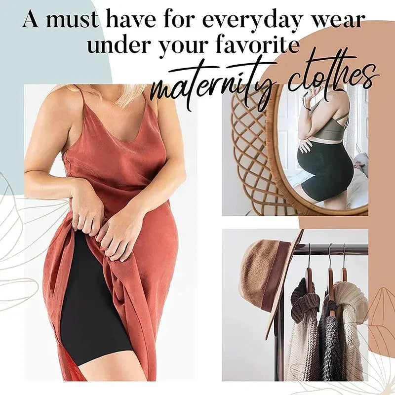 Seamless Maternity Shapewear Shorts For Belly Support