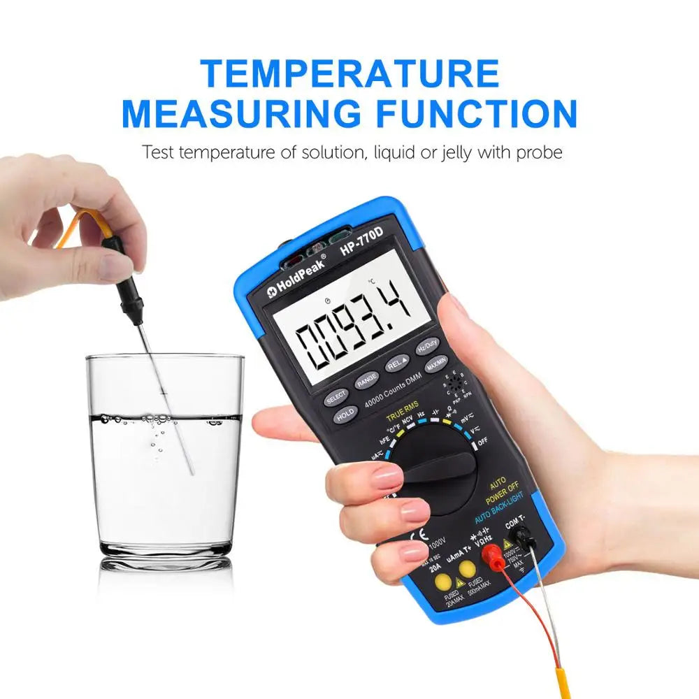 HoldPeak Digital Multimeter High-Accuracy Auto Range True RMS — product view 2