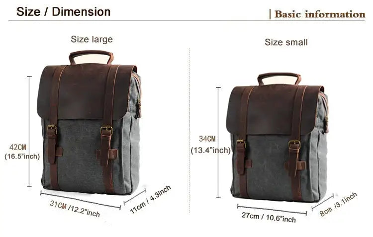Fashion Male Backpack Leather Military Canvas Backpack Men Backpack Women School Backpack School Bag Bagpack Rucksack Mochila