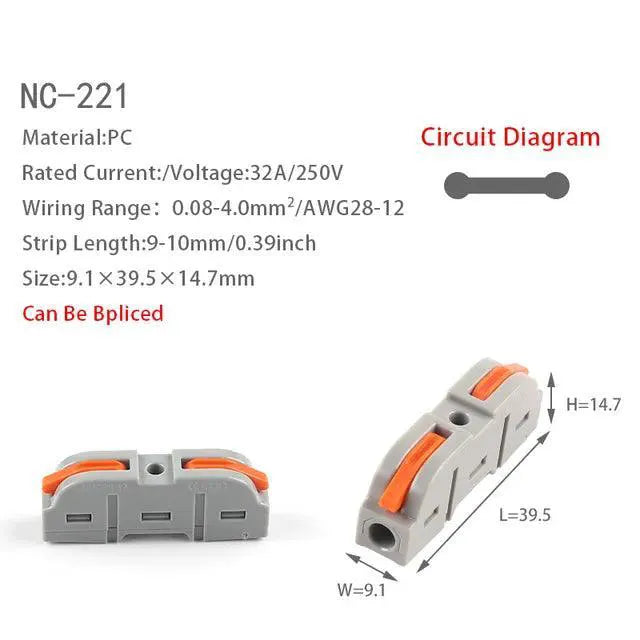 Universal Splitter Quick Connector For Easy Wiring Solutions