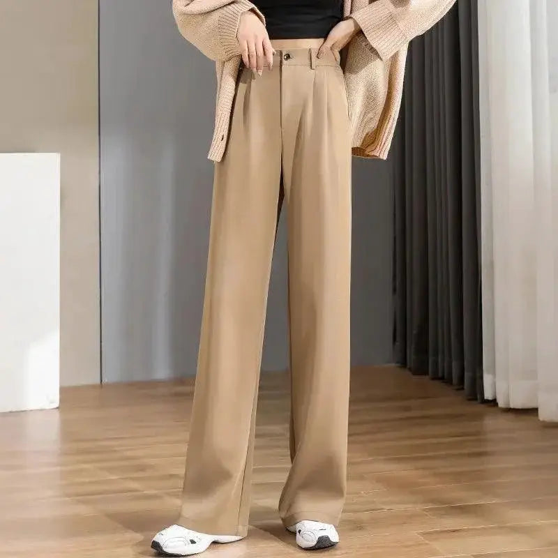 Vintage High Waist Office Pants Timeless Sophistication Chic