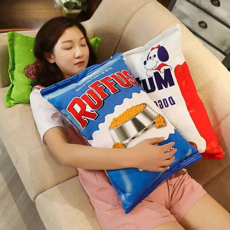 Lifelike Snacks Plush Pillow Cat Dog Food Cushion for Pets