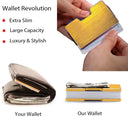 Casekey Mens Slim Wallet With Money Clip RFID Card Holder