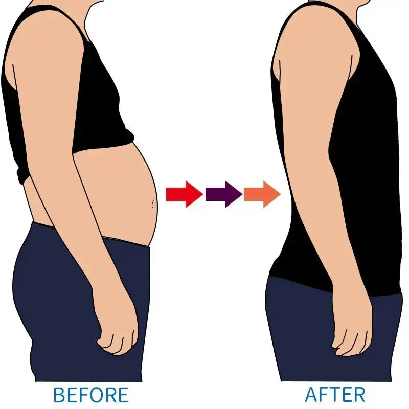 Mens Slimming Compression Vest Tummy Control Gynecomastia