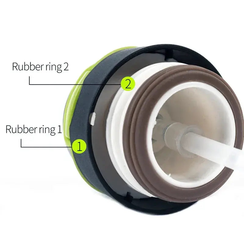 500ML Insulated Stainless Steel Cycling Bottle With Straw