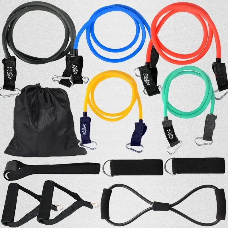 Versatile 12 Piece Resistance Bands Set for Home Fitness