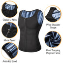 Men Sauna Sweat Vest Waist Trainer Compression Shirt Slimming