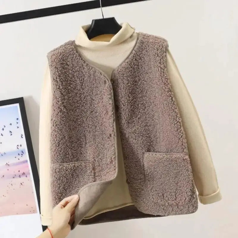 Women's Winter Fleece Vest Thermal Layer Comfort Warmth