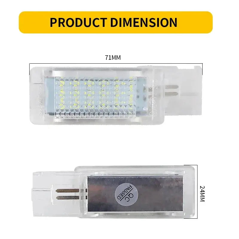2Pcs LED Interior Footwell Light For VW Golf Polo Scirocco