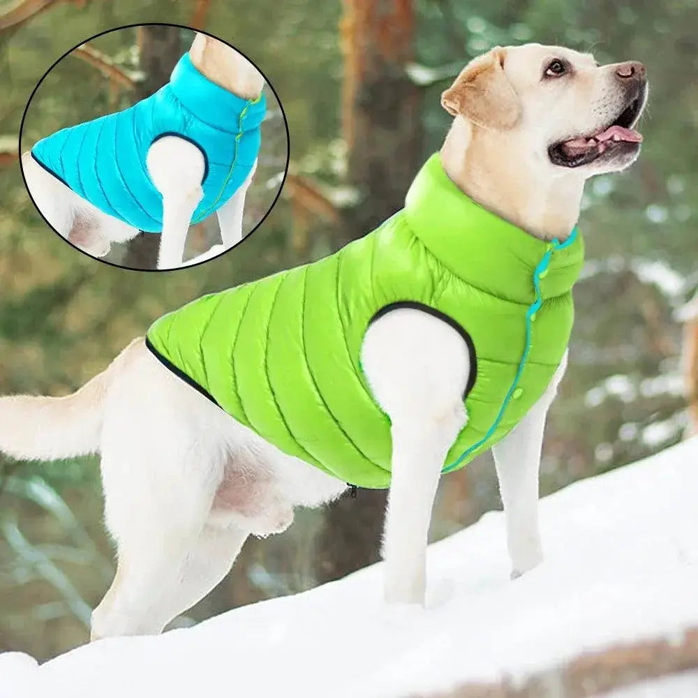 Winter Warm Reversible Dog Jacket Coat Waterproof Vest