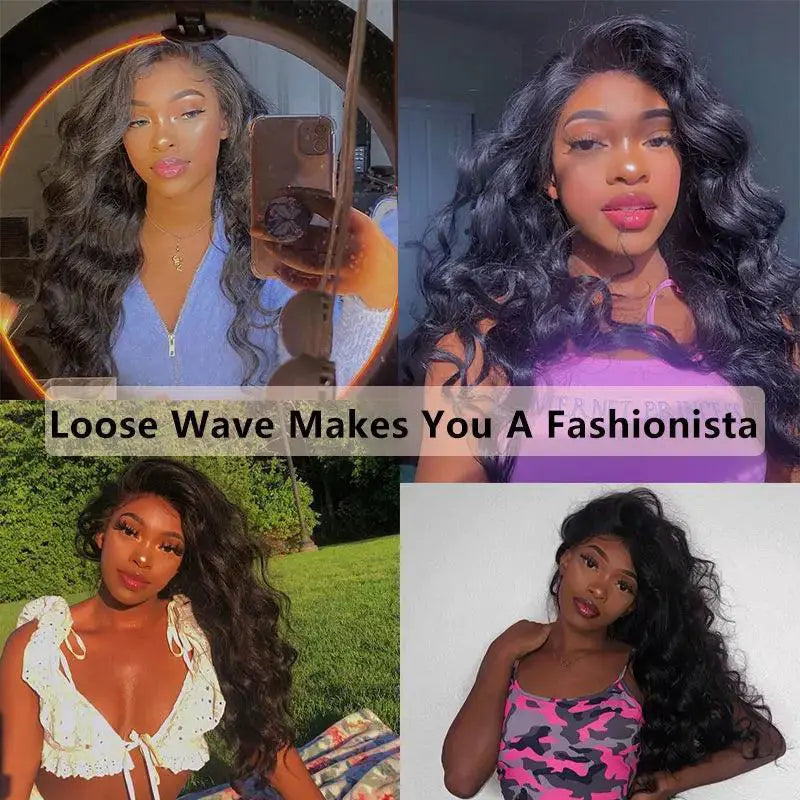 Ever Beauty Loose Wave Brazilian Virgin Hair Bundles 18 Inch
