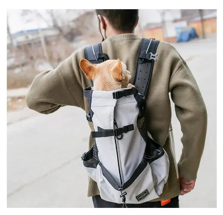 Ventilated Dog Carrier Backpack for Hiking and Cycling