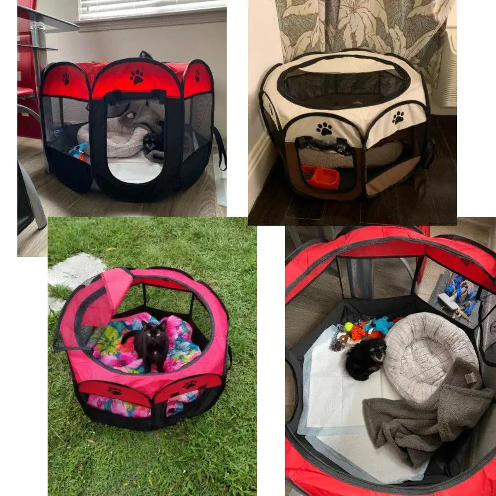 Portable Pet Tent House Waterproof Bite Resistant Shelter