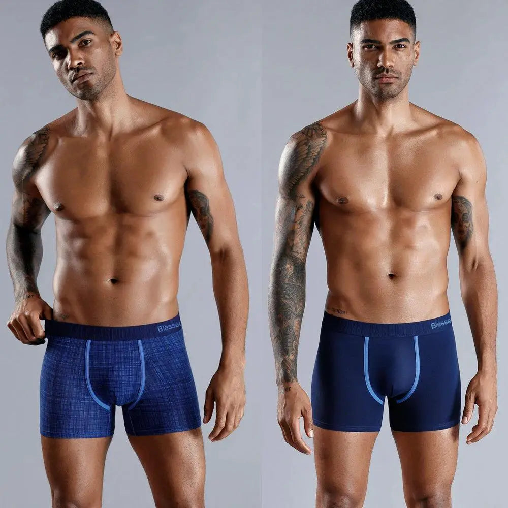 Cotton Blend Boxer Shorts For Men Stylish Comfort Kit