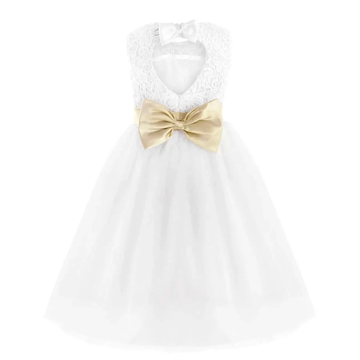 2020 Brand New White Ivory Flower Girl Dress For Weddings