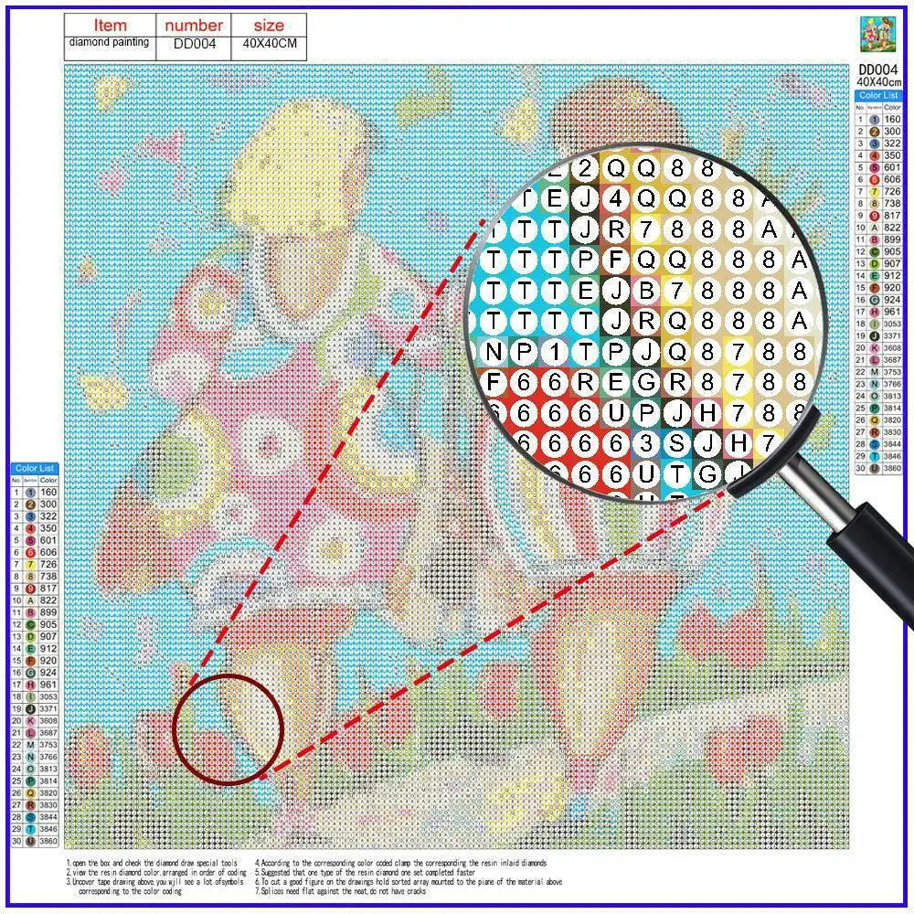 Cartoon Princess 5D Diamond Painting Kit for Magical Art