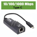 USB C To Ethernet Adapter 1000Mbps Fast Network Card Windows