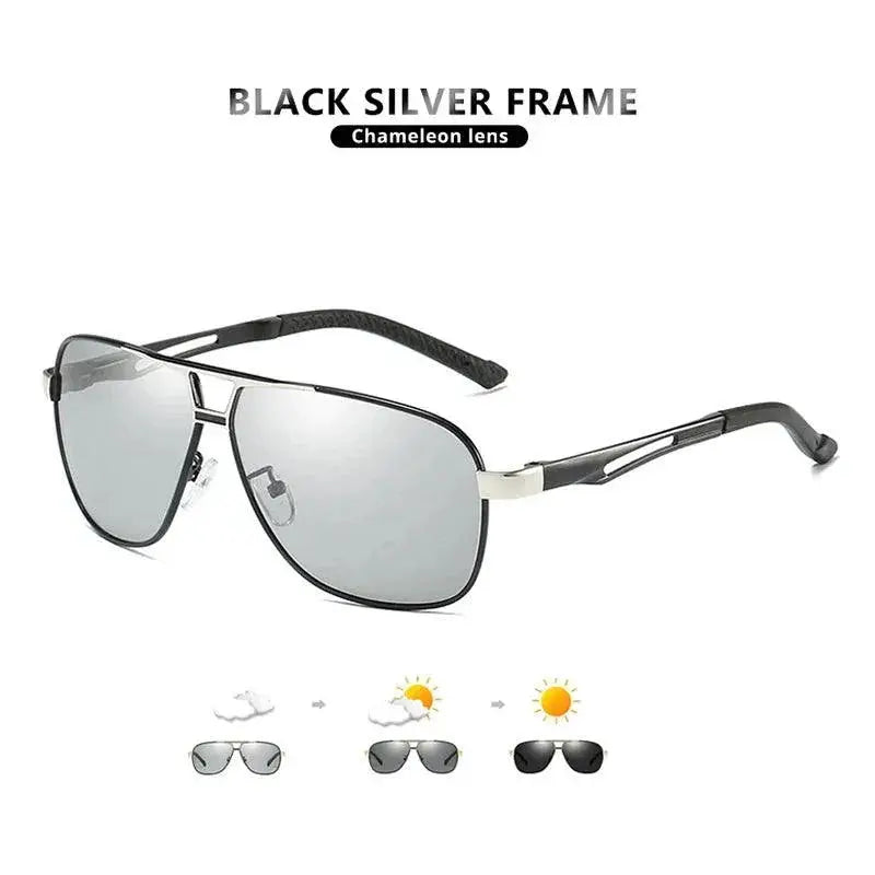 Premium Mens Polarized Photochromic Sunglasses for Driving