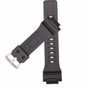 Silicone Rubber Watch Band for Casio Stylish 18mm Strap