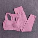 Seamless Yoga Set Women Leggings Crop Top