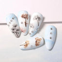 Succulent Blossom Nail Art Decals Blooming 3D Beauty Kit