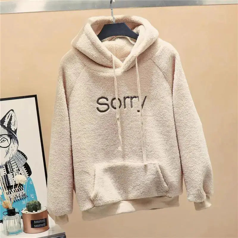 Warmth Velvet Cashmere Hoodie for Winter — product view 17