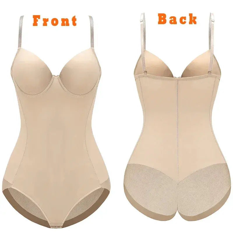 Elegant Silk Bodysuit Shapewear For Women Tummy Control