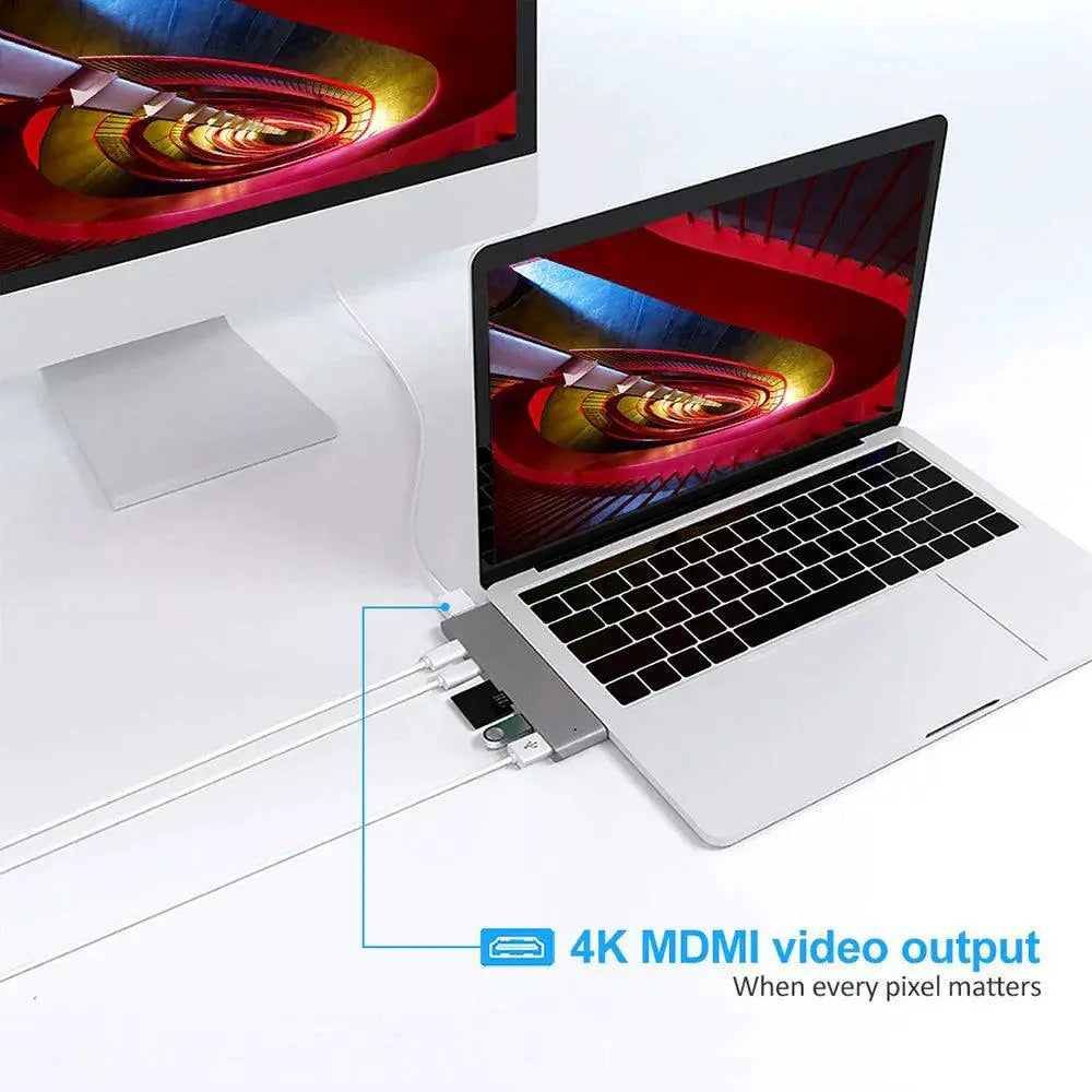 USB-C HDMI Adapter Hub for MacBook Pro Air 4K Display