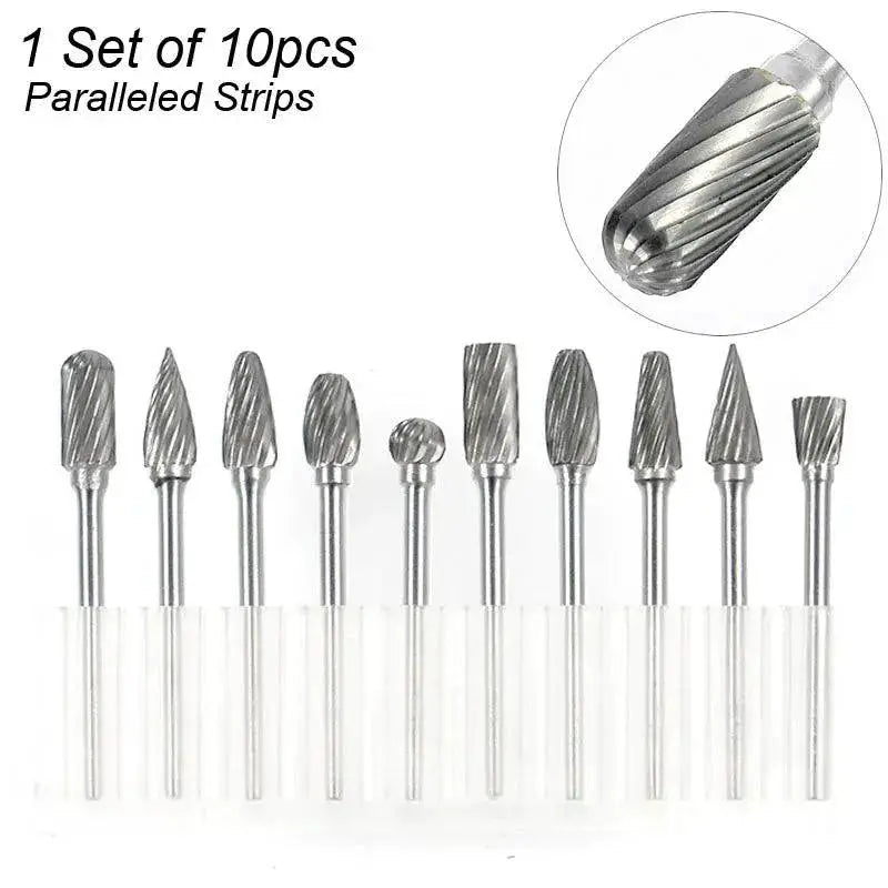 Rotary Tungsten Carbide Burr Set For Woodworking And Carving
