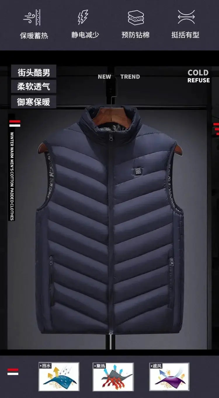 Men's Heated Vest for Winter Warmth — product view 11