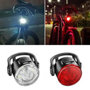 Waterproof Mini Bike Lamp Front Light White Taillight Red